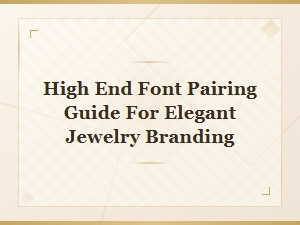 Elegant Font Pairing Guide for Luxury Jewelry Branding
